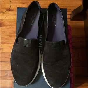 Cole Haan Suede Slip Ons